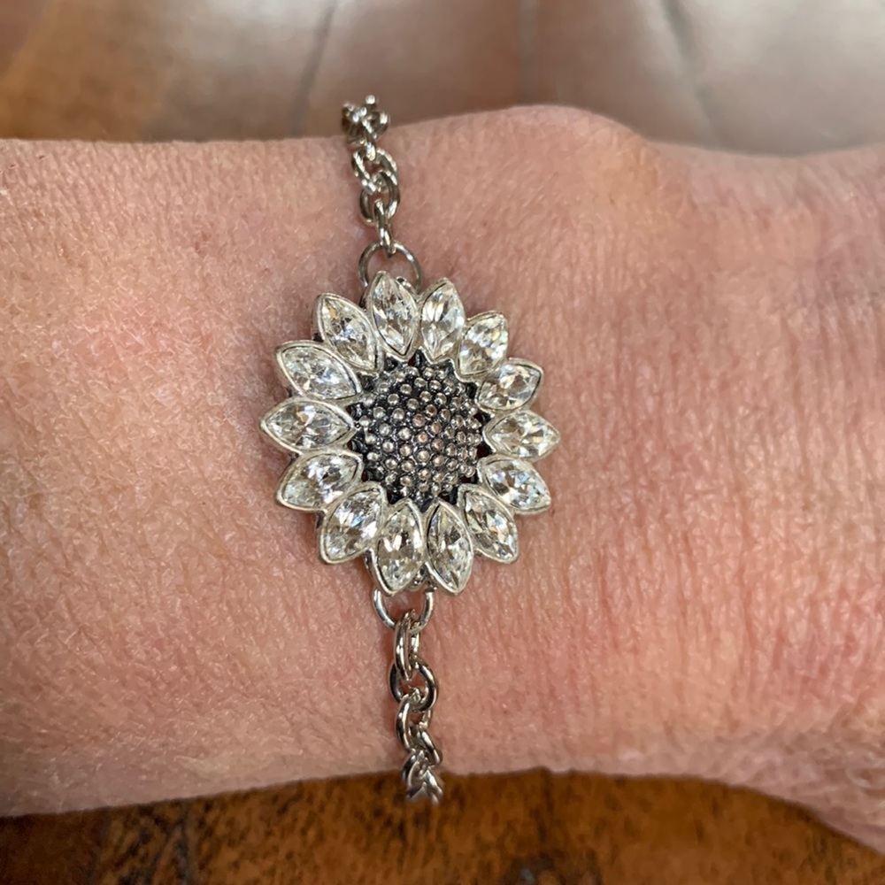 Sunflower Rhinestone Bracelet
